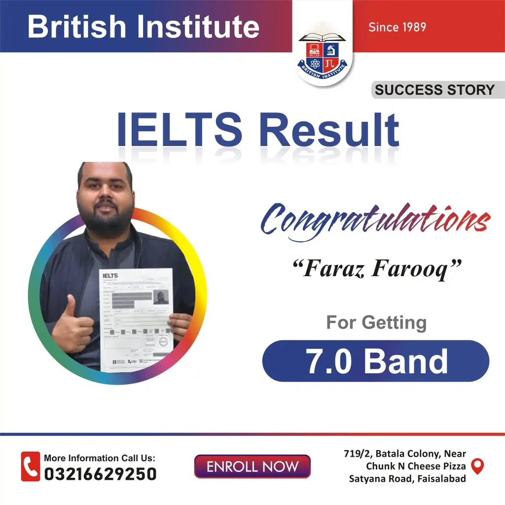 Leading IELTS Coaching Center in Faisalabad