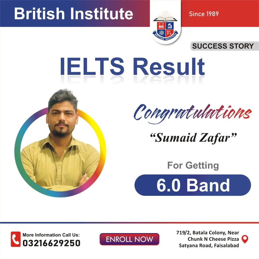 Most Trusted IELTS Institute in Faisalabad